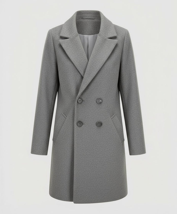 Flavie | Damen Doppelreihiger Wollmantel