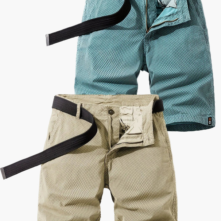 Herren-Bermudashorts mit Gürtel für Sommer- und Outdoor-Aktivitäten