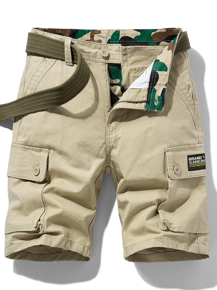 Lässige Cargo-Shorts für Herren mit Gürtel und Taschen