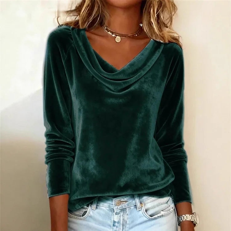 Amarita | Elegante Samtbluse