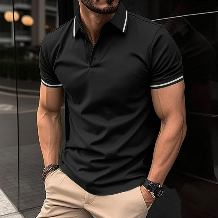 Lewis – Kurzarm-Polo mit klassischem Kragen für Herren