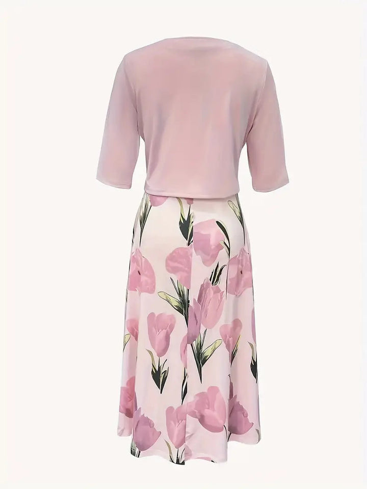 Damen-Matching-Maxi-Set-Kleid