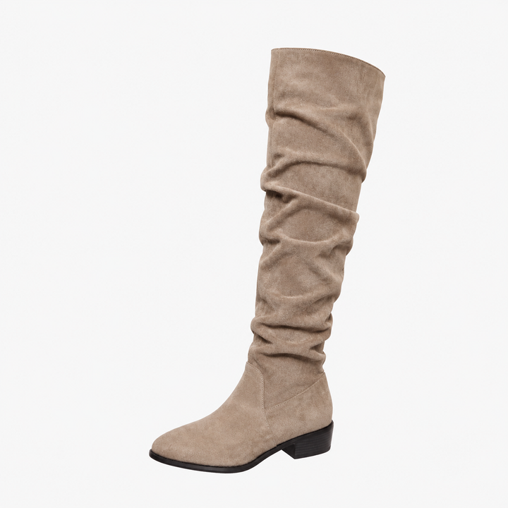 Astrid | Damen Overknee Stiefel Schlupfstiefel