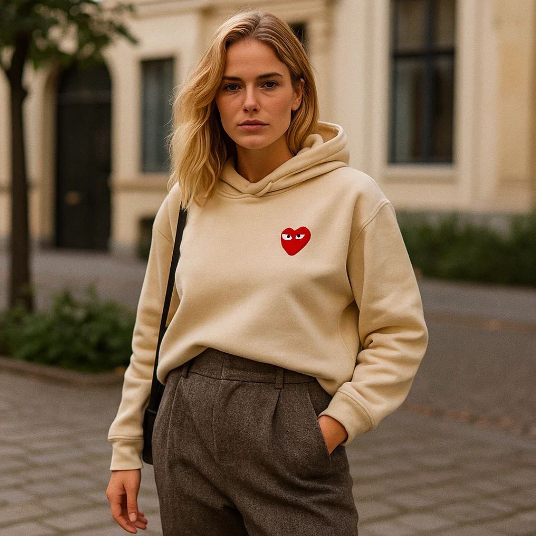Elfa | Eleganter Herzpullover – Schick, Bequem &amp; Stilvoll