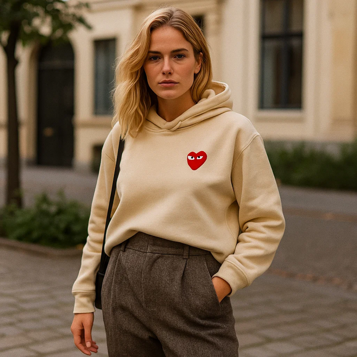 Elfa | Eleganter Herzpullover – Schick, Bequem &amp; Stilvoll