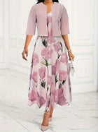 Damen-Matching-Maxi-Set-Kleid