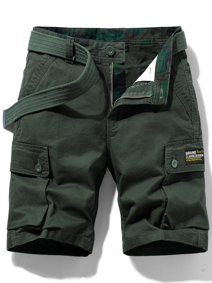 Lässige Cargo-Shorts für Herren mit Gürtel und Taschen