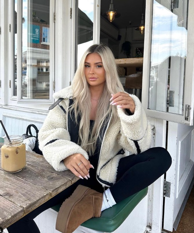 Fabienne | Teddyjacke superweiche weiße Fleecejacke für Damen