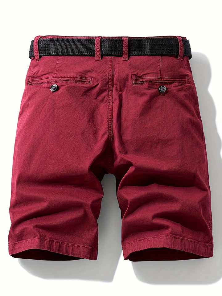 Herren-Bermudashorts mit Gürtel für Freizeit &amp; Urlaub