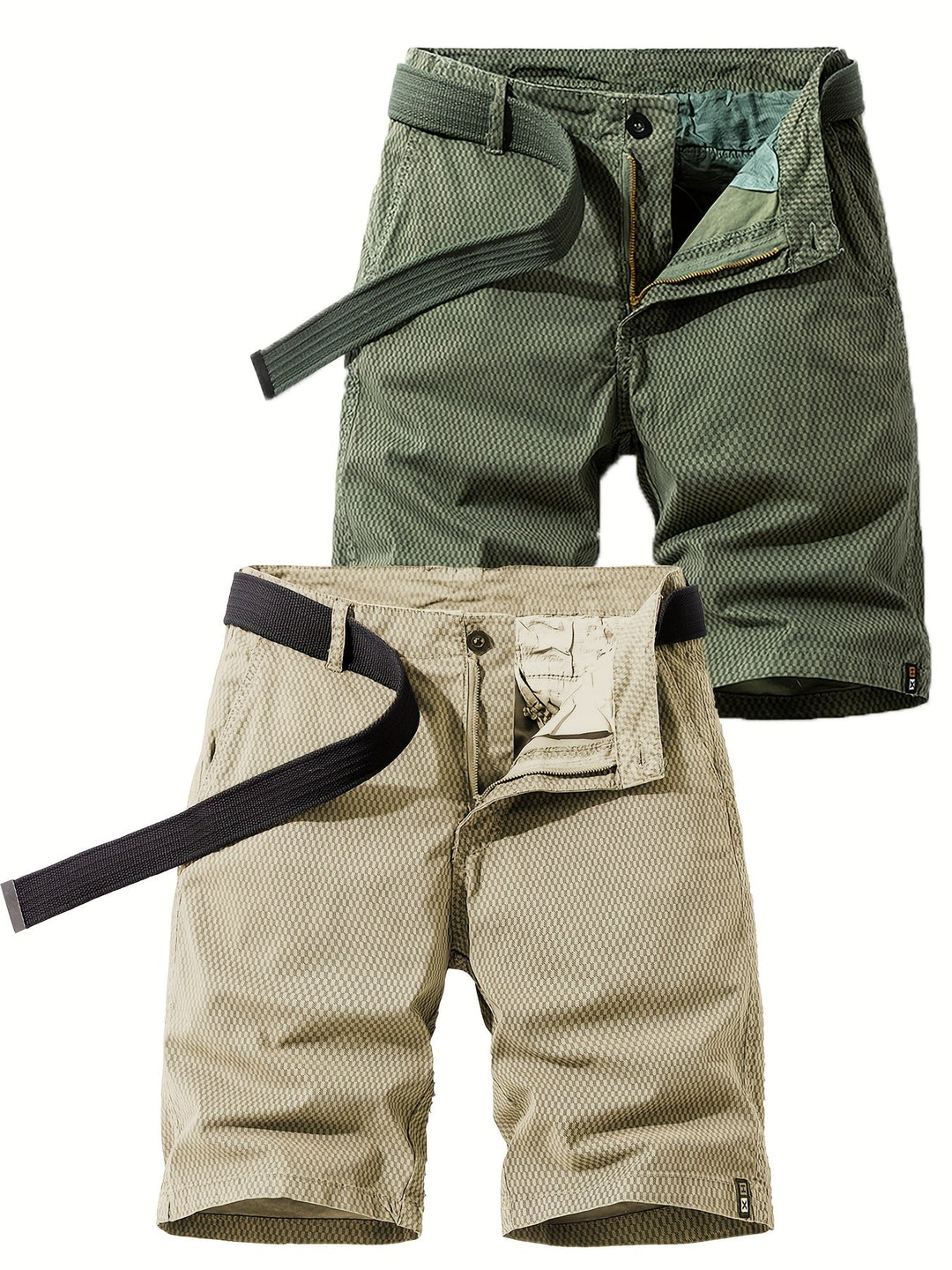 Herren-Bermudashorts mit Gürtel für Sommer- und Outdoor-Aktivitäten