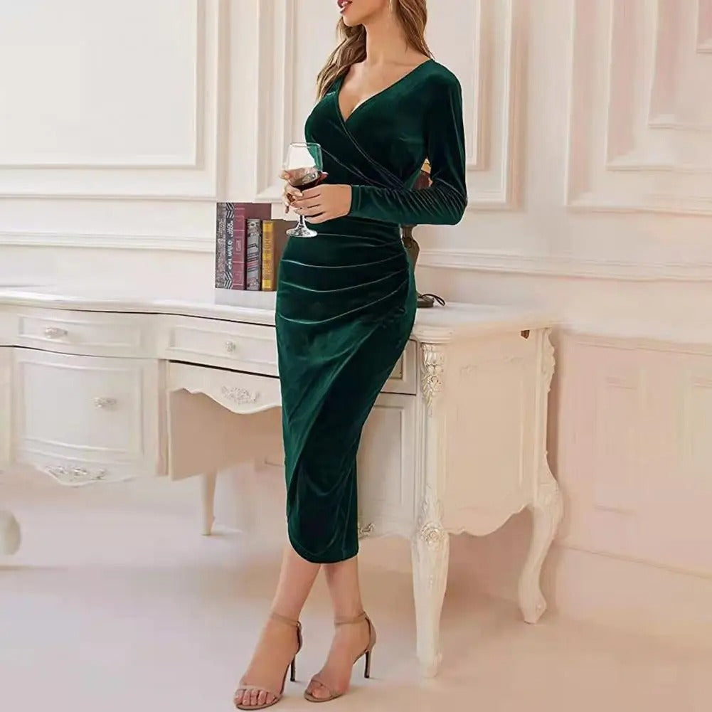 Lange, fließende, formelle Unisex-Kleid