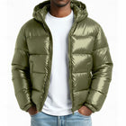 Fenrik | Herren Steppjacke mit Kapuze Winterjacke