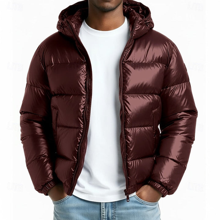 Fenrik | Herren Steppjacke mit Kapuze Winterjacke