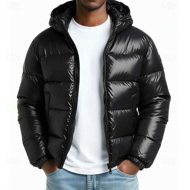 Fenrik | Herren Steppjacke mit Kapuze Winterjacke