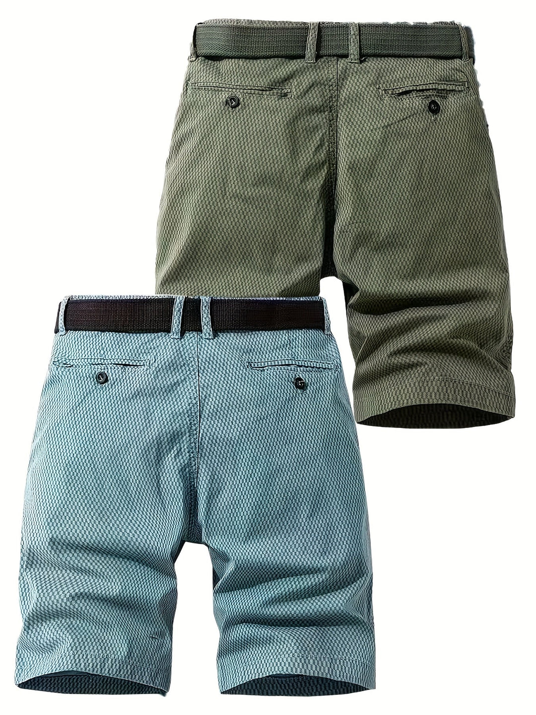 Herren-Bermudashorts mit Gürtel für Sommer- und Outdoor-Aktivitäten