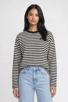 Gestreiftes Top Damen - Oversized | Lange Ärmel