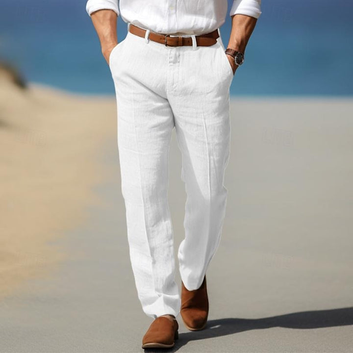 HERRLICHE PREMIUM-LINENHOSE (MIT GÜRTELSCHLAUFEN)