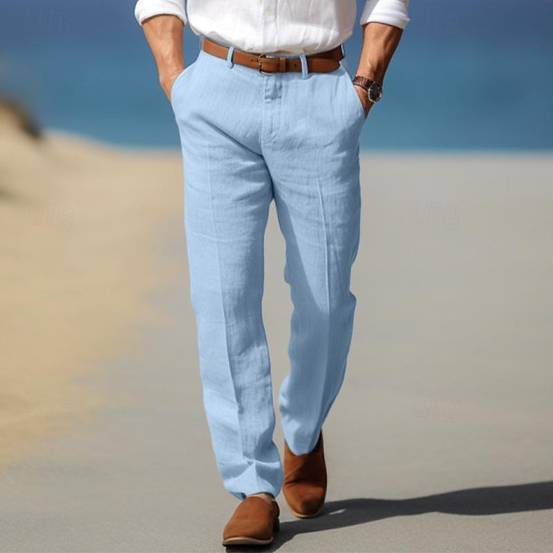 HERRLICHE PREMIUM-LINENHOSE (MIT GÜRTELSCHLAUFEN)