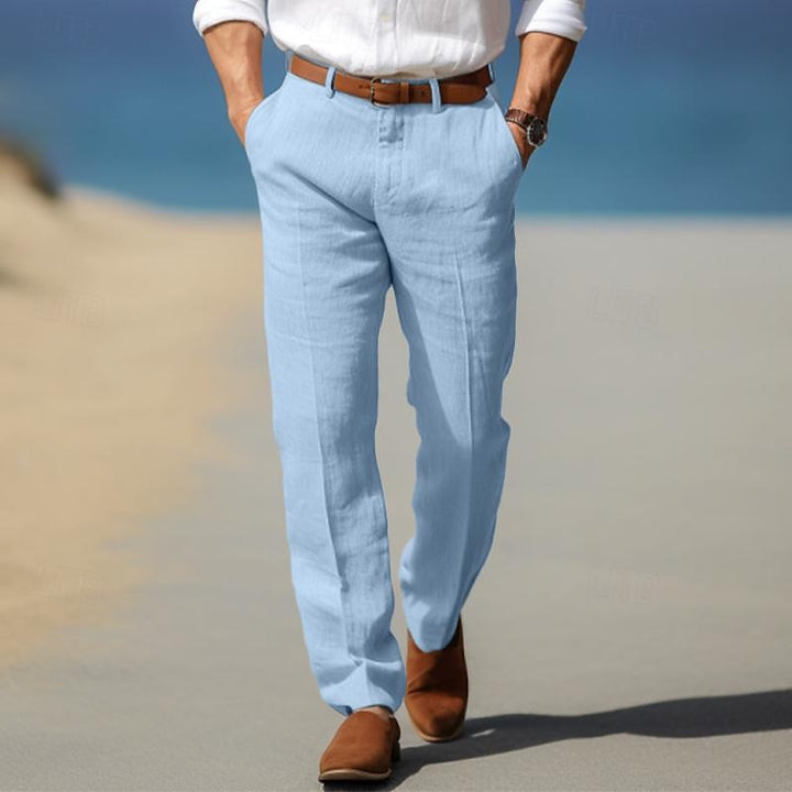 HERRLICHE PREMIUM-LINENHOSE (MIT GÜRTELSCHLAUFEN)