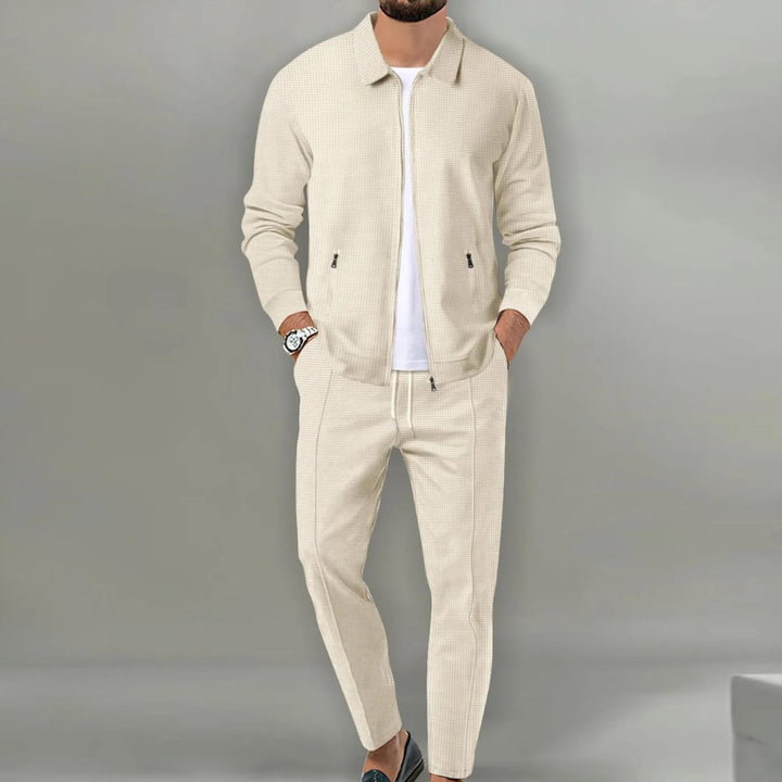 Herren Slim Fit Cardigan Set