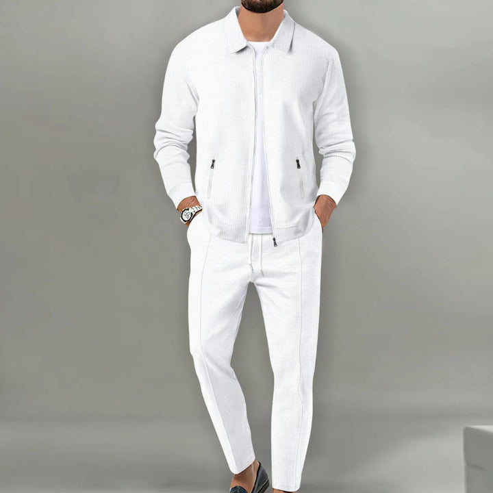 Herren Slim Fit Cardigan Set