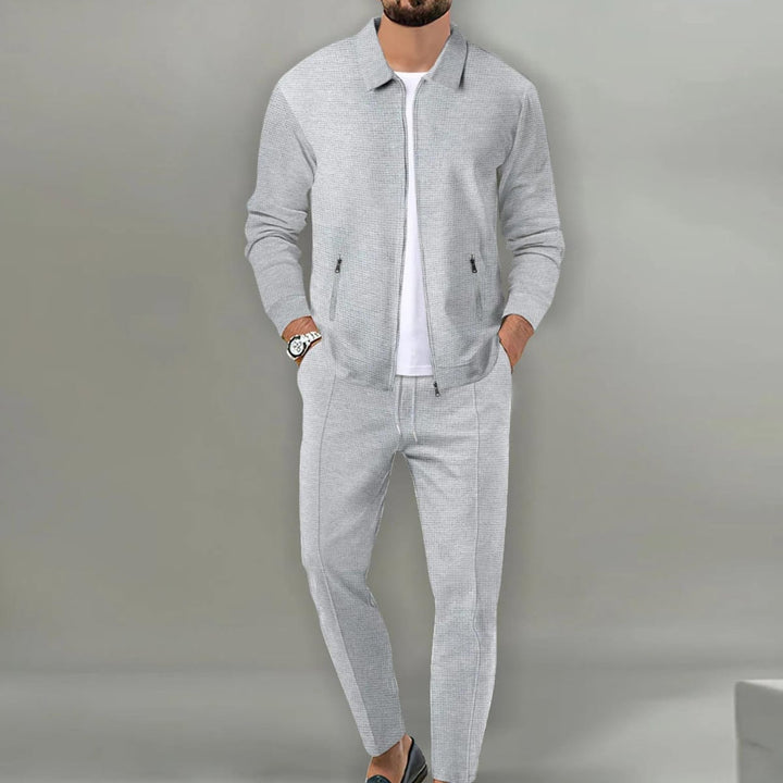 Herren Slim Fit Cardigan Set