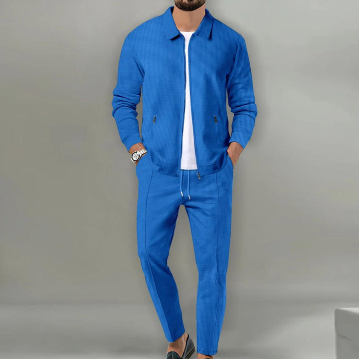 Herren Slim Fit Cardigan Set