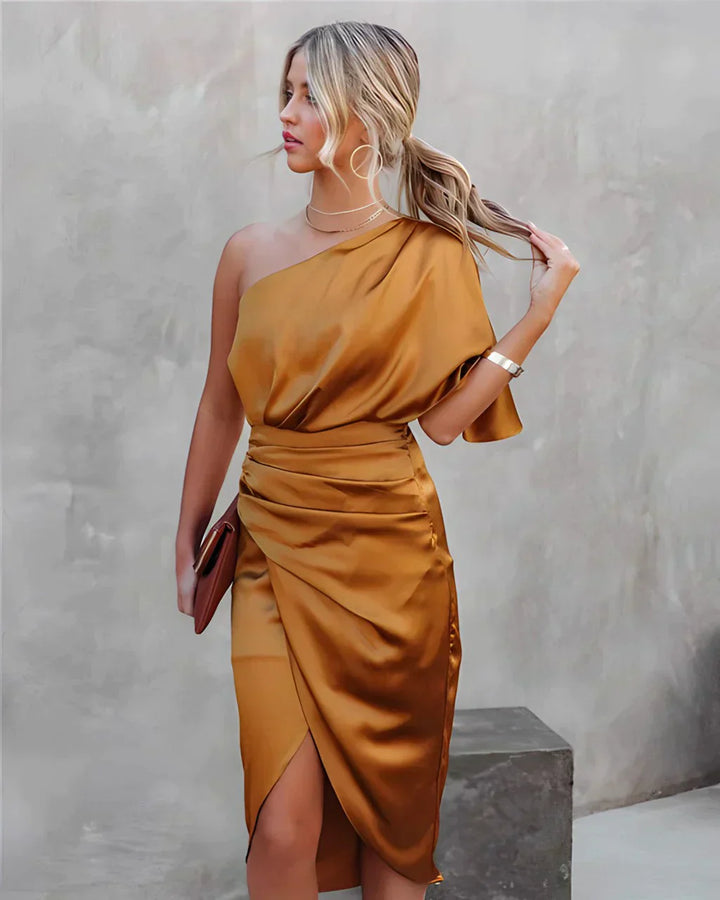 Elegantes Seidenkleid für Damen | Midi