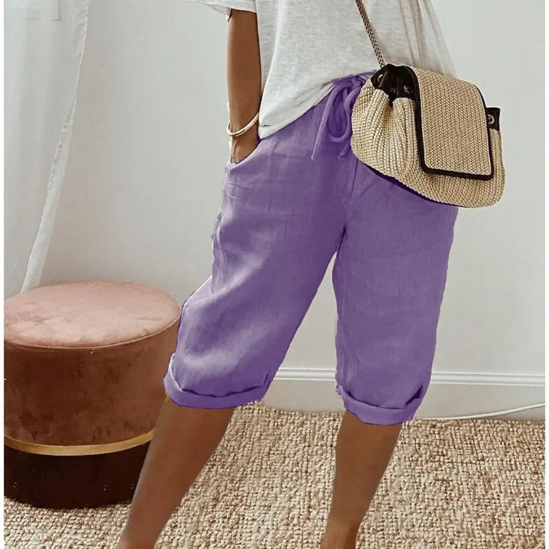 KLAUDIJA - Leinen Gemak Shorts