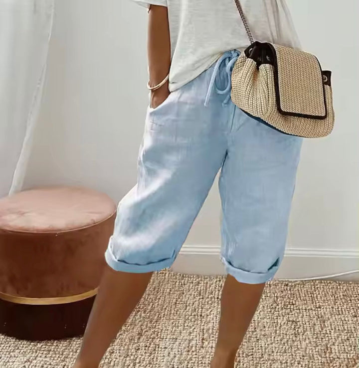 KLAUDIJA - Leinen Gemak Shorts