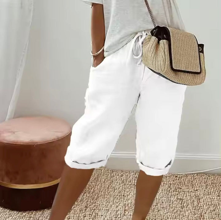 KLAUDIJA - Leinen Gemak Shorts