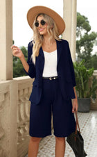 Reagan | Damen Blazer & Bermuda Shorts Zweiteiliges Set