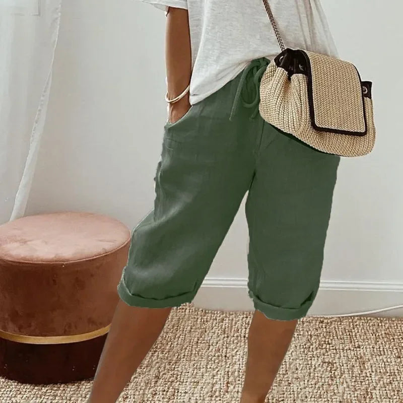 KLAUDIJA - Leinen Gemak Shorts