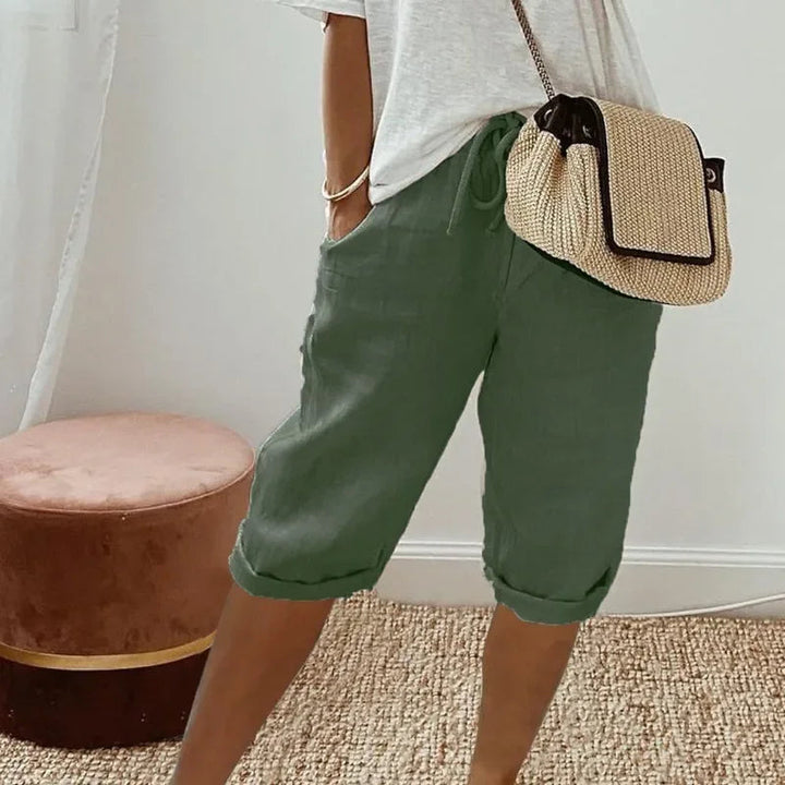 KLAUDIJA - Leinen Gemak Shorts