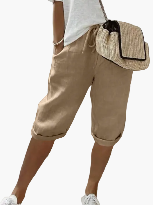 Kurze Damenhose mit Kordel – Stilvolle Bermudashorts für den Sommer, den Alltag und den Urlaub