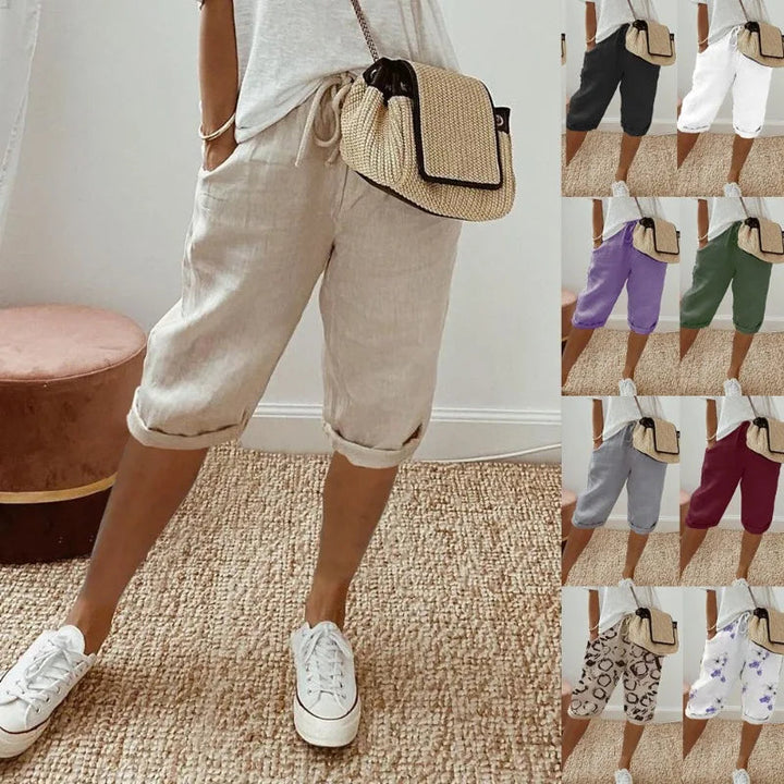 KLAUDIJA - Leinen Gemak Shorts
