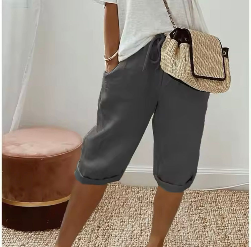 KLAUDIJA - Leinen Gemak Shorts