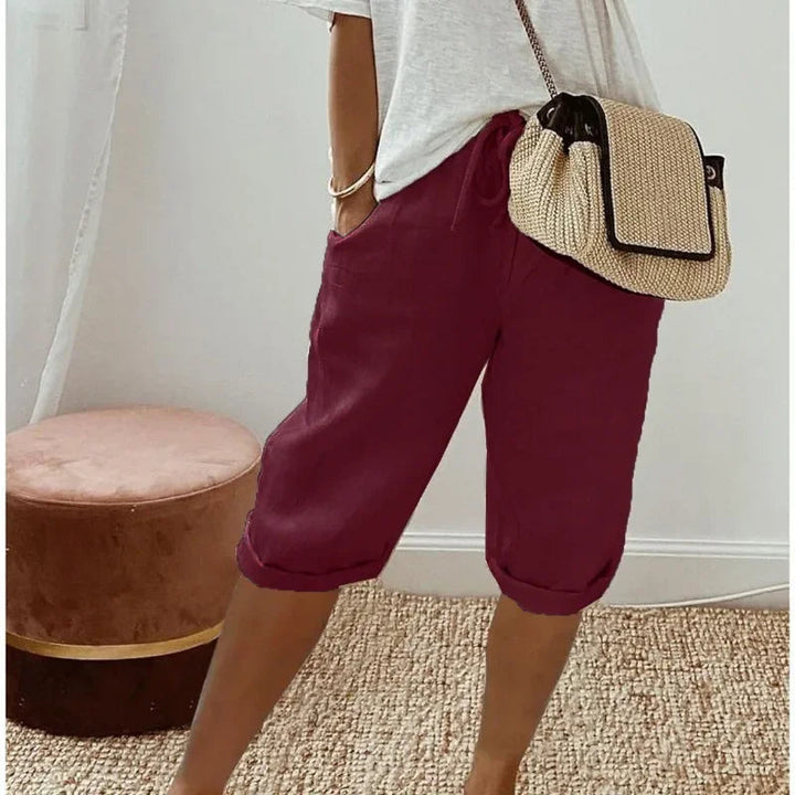 KLAUDIJA - Leinen Gemak Shorts