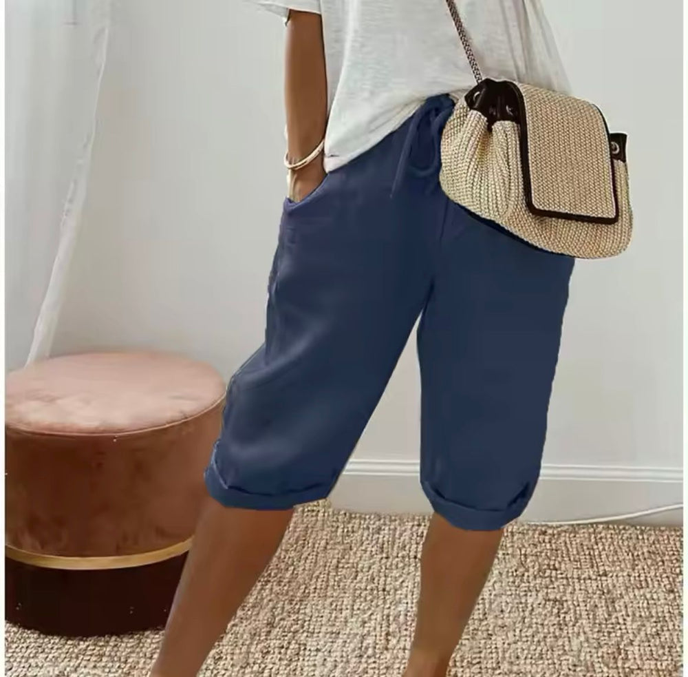 KLAUDIJA - Leinen Gemak Shorts