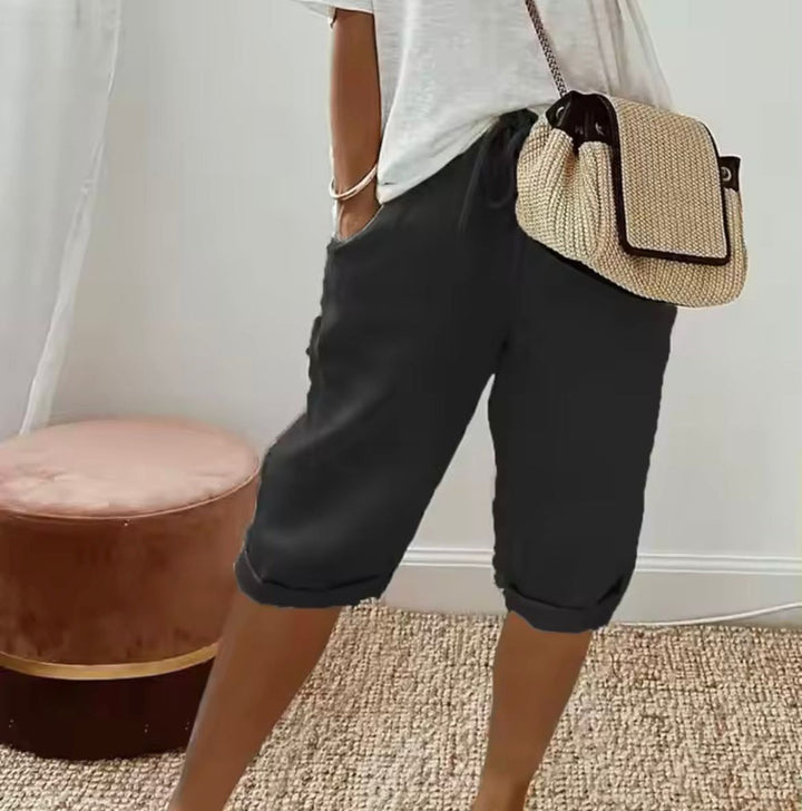 KLAUDIJA - Leinen Gemak Shorts