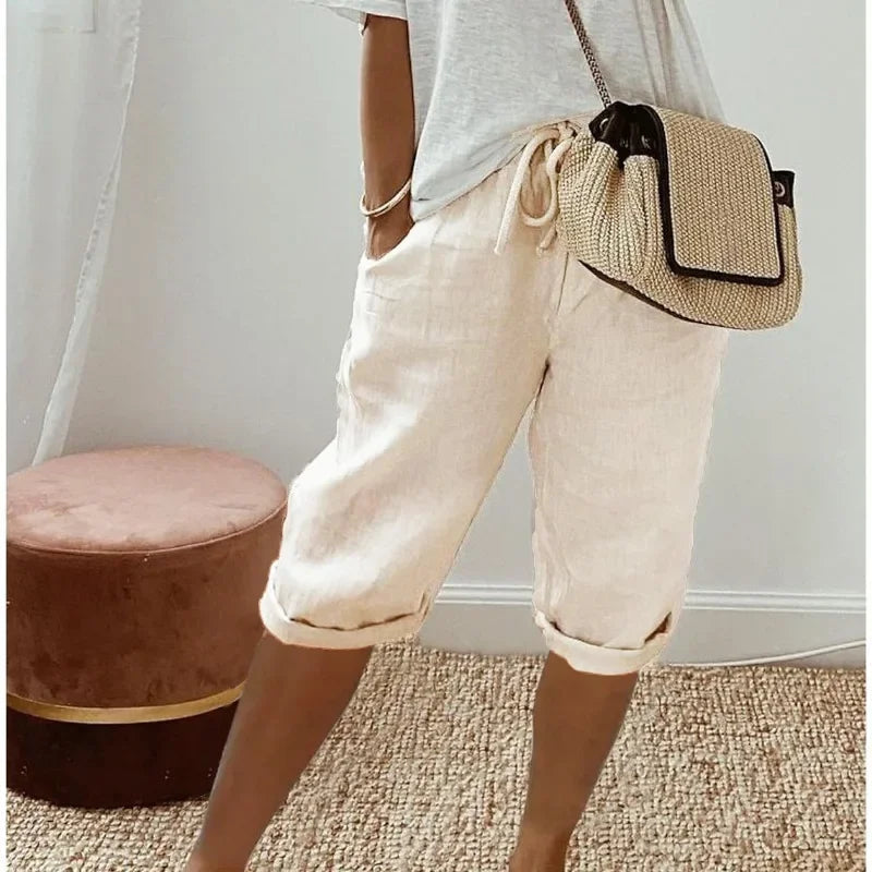 KLAUDIJA - Leinen Gemak Shorts
