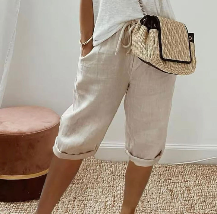 KLAUDIJA - Leinen Gemak Shorts