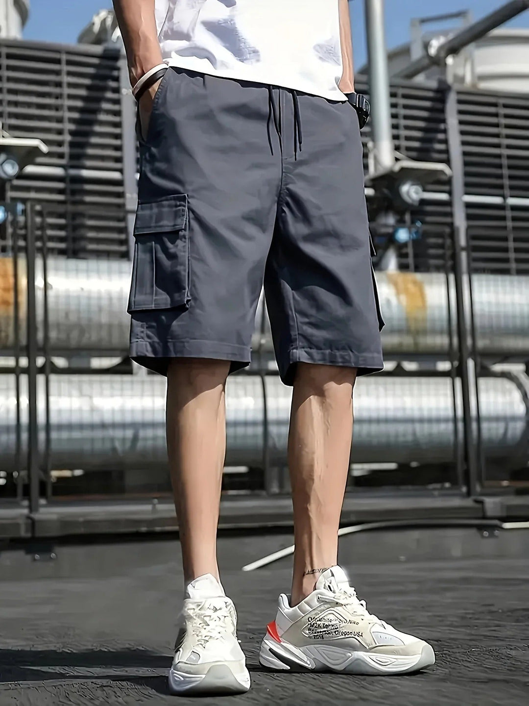 Kurze Cargo-Shorts mit mehreren Taschen für Herren | Ideal für den Sommer