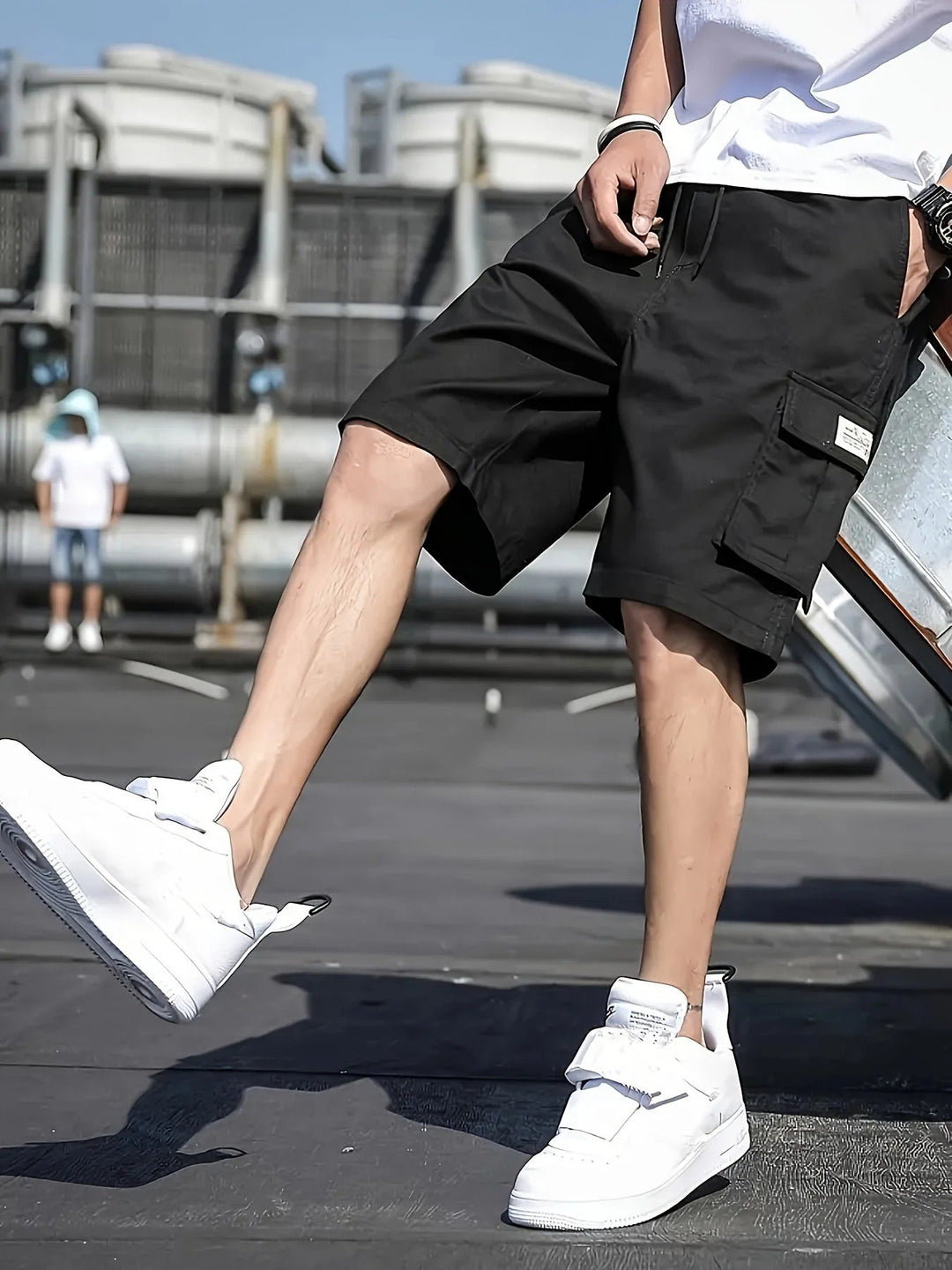 Kurze Cargo-Shorts mit mehreren Taschen für Herren | Ideal für den Sommer