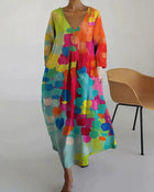 Bunte Sommerkleid für Frauen | Ideal für heiße Tage