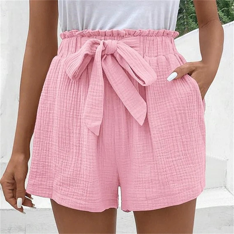 Hochtaillierte Shorts mit Klassischem Schnitt für Frauen | Ideal für den Sommer und Freizeitaktivitäten