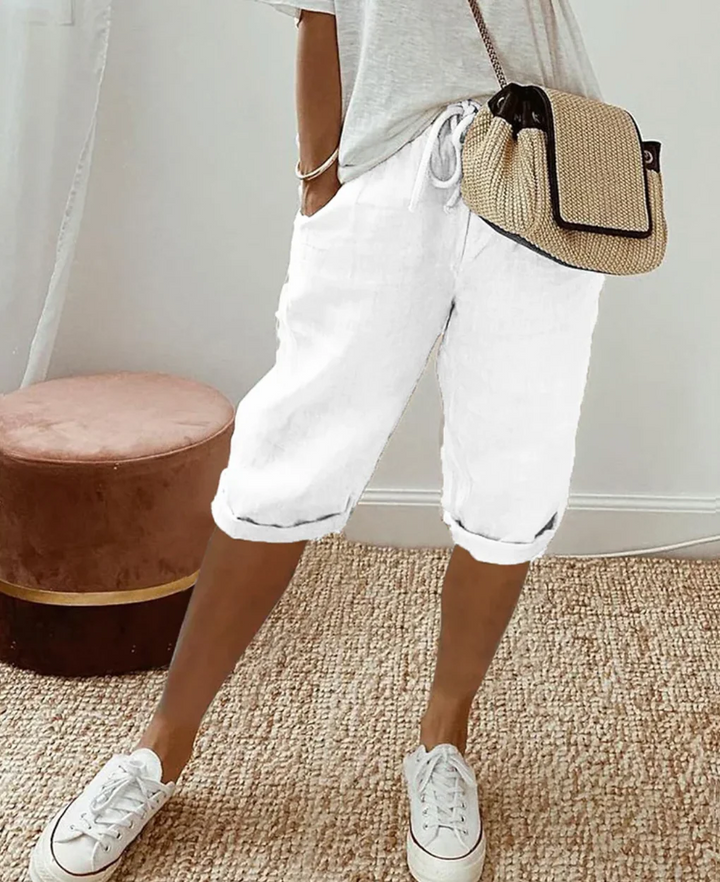 Weit geschnittene Shorts mit elastischem Bund für Frauen | Ideal für entspannte Tage