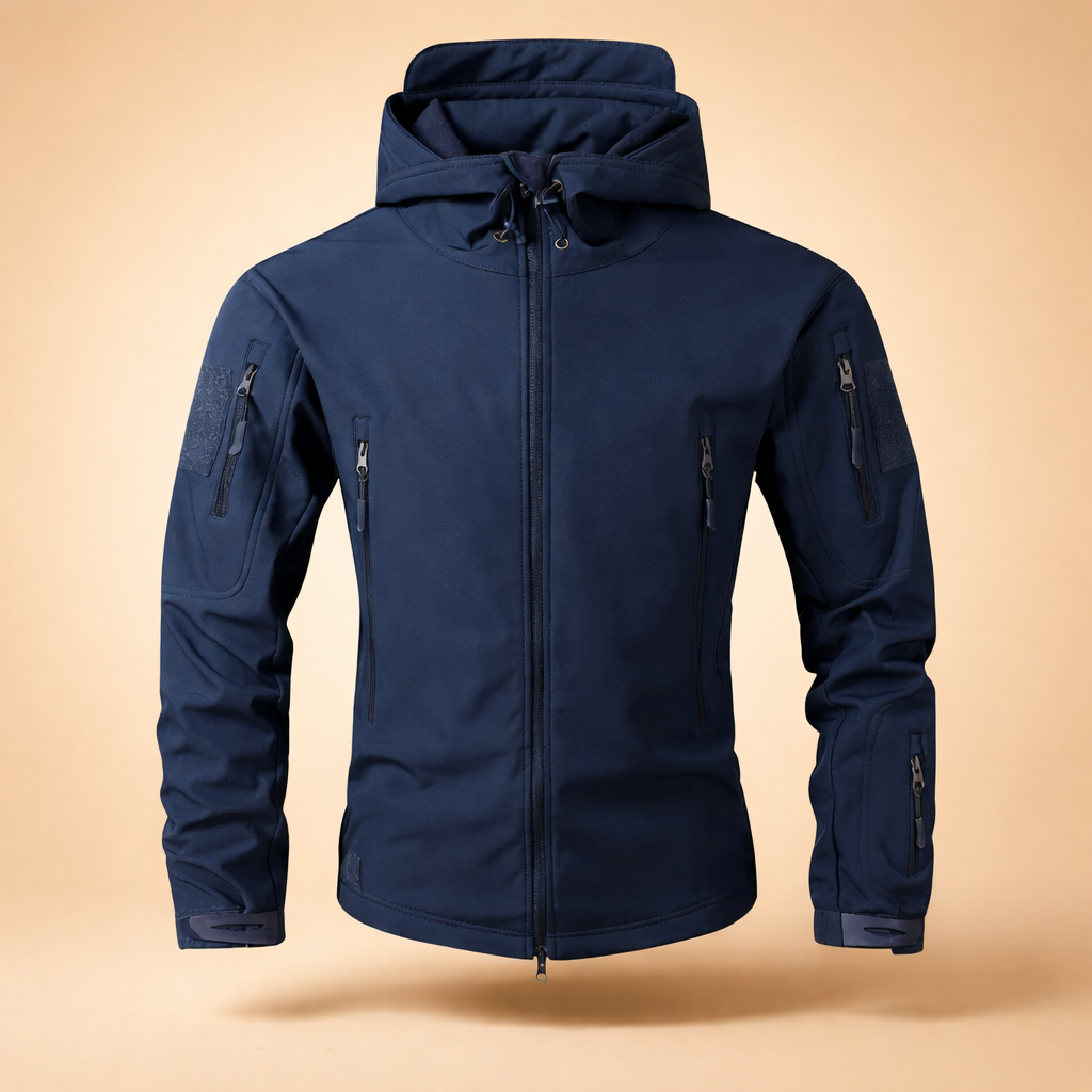 Herrenjacke mit Kapuze und Reißverschluss - Lässige Sommerjacke