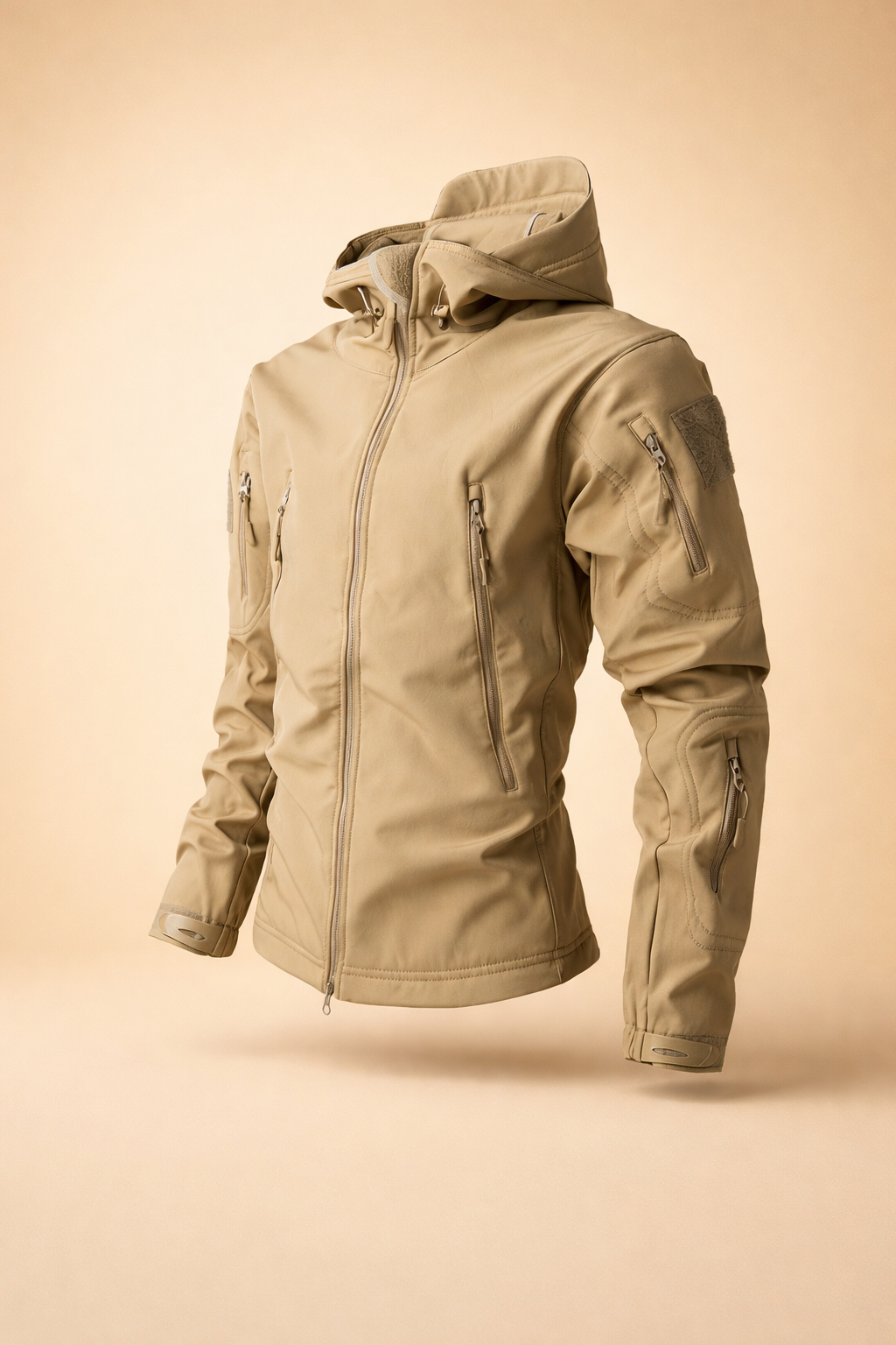 Herrenjacke mit Kapuze und Reißverschluss - Lässige Sommerjacke
