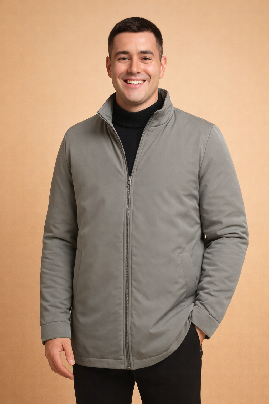 Herren Bomberjack Oversized mit Versteckter Innentasche